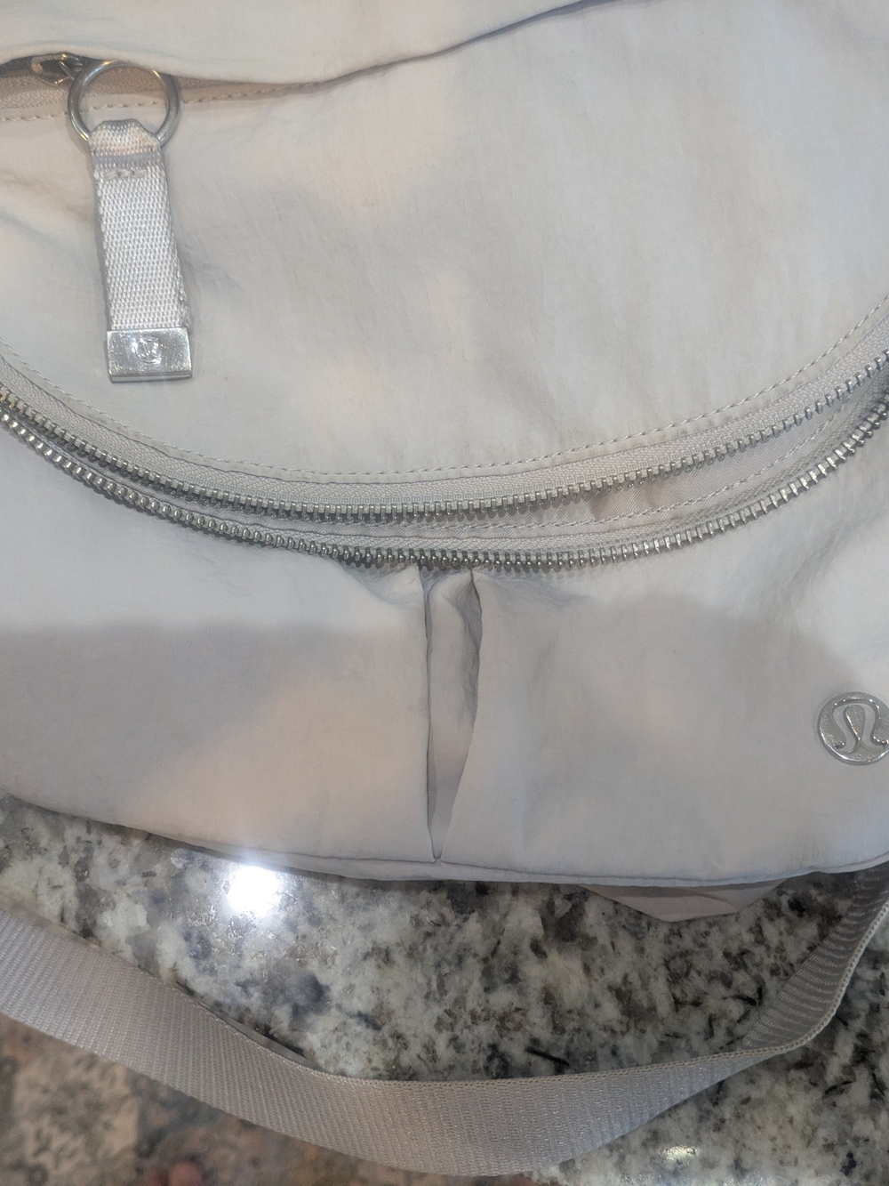 lululemon athletica Light Gray Crossbody Bag